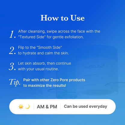 Medicube skincare pads for pore tightening routine