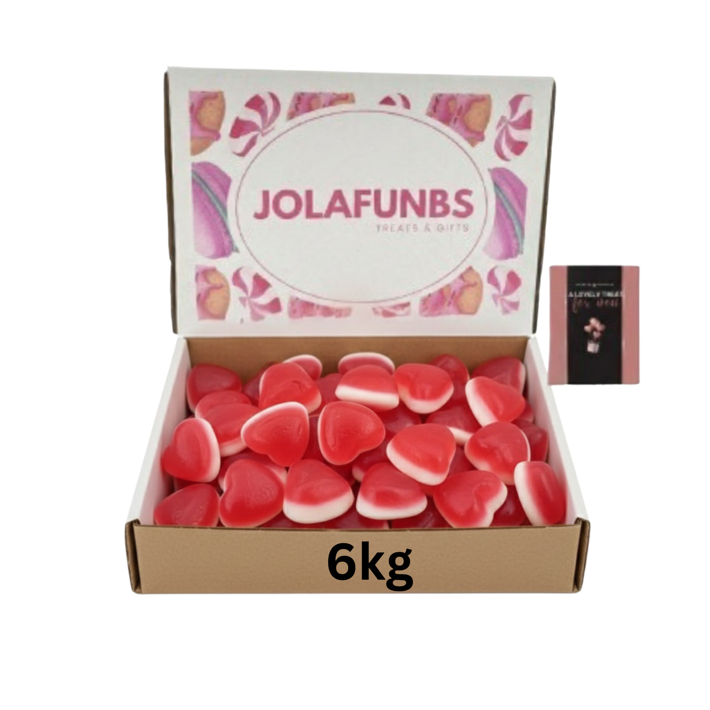 Halal approved chewy gummy hearts for celebrations