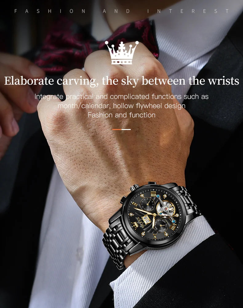 Olevs men's multi-function automatic watch
