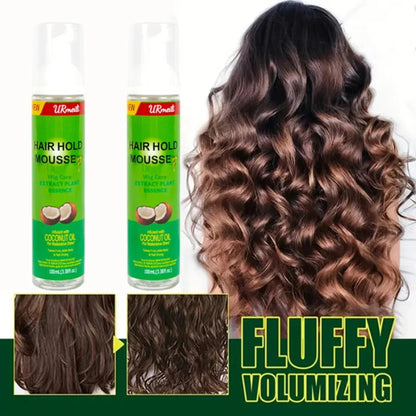 Olive oil infused anti frizz hair mousse for curls