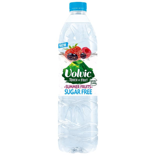 Volvic Touch of Fruit Sugar Free Summer Fruits 1.5L bottle of refreshing flavoured water