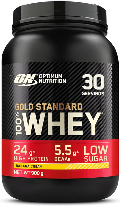 Optimum Nutrition Gold Standard Whey Protein Banana Cream 900g tub
