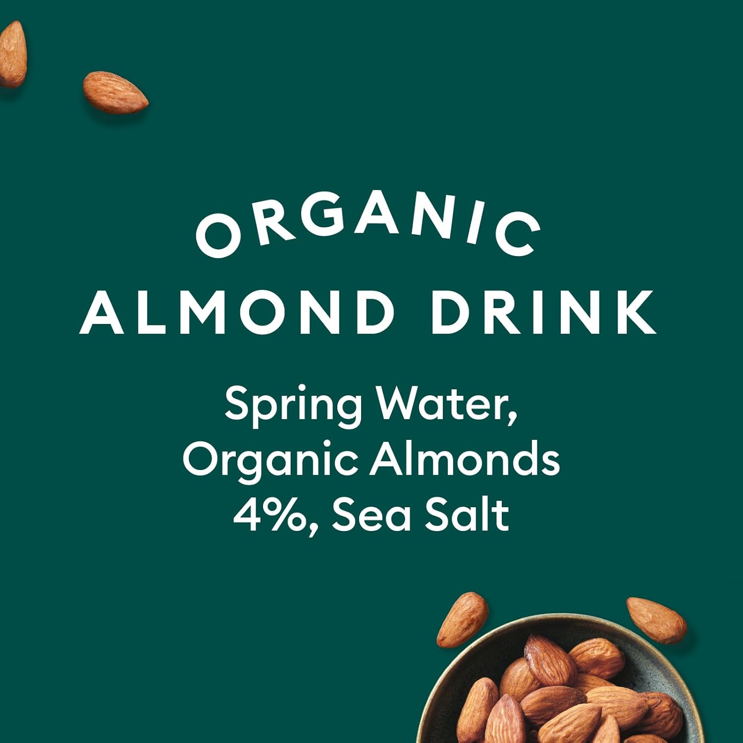 no sugar added almond milk with clean label