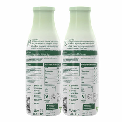100 percent organic inner leaf aloe vera supplement drink