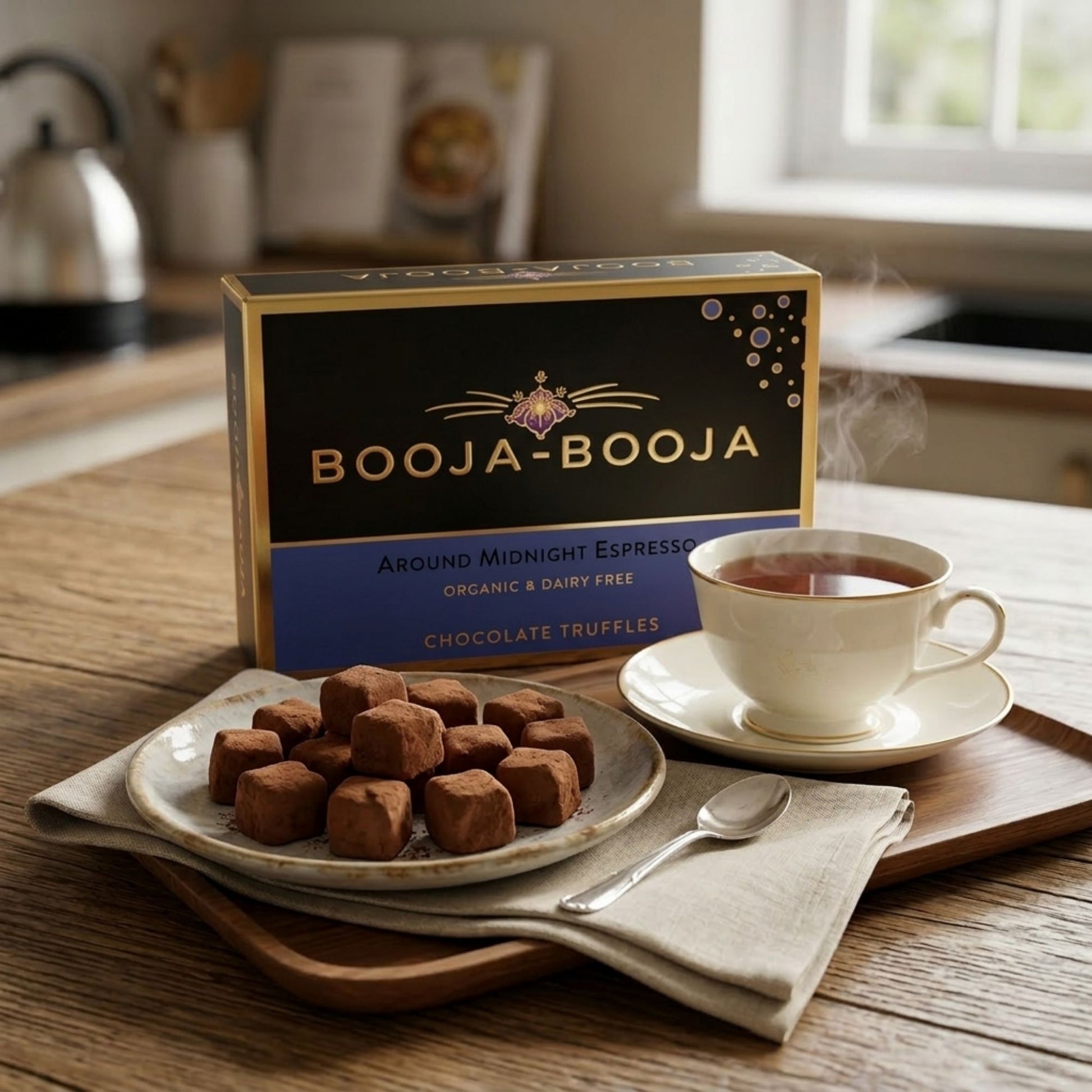 Dairy free espresso chocolate melt in mouth truffles