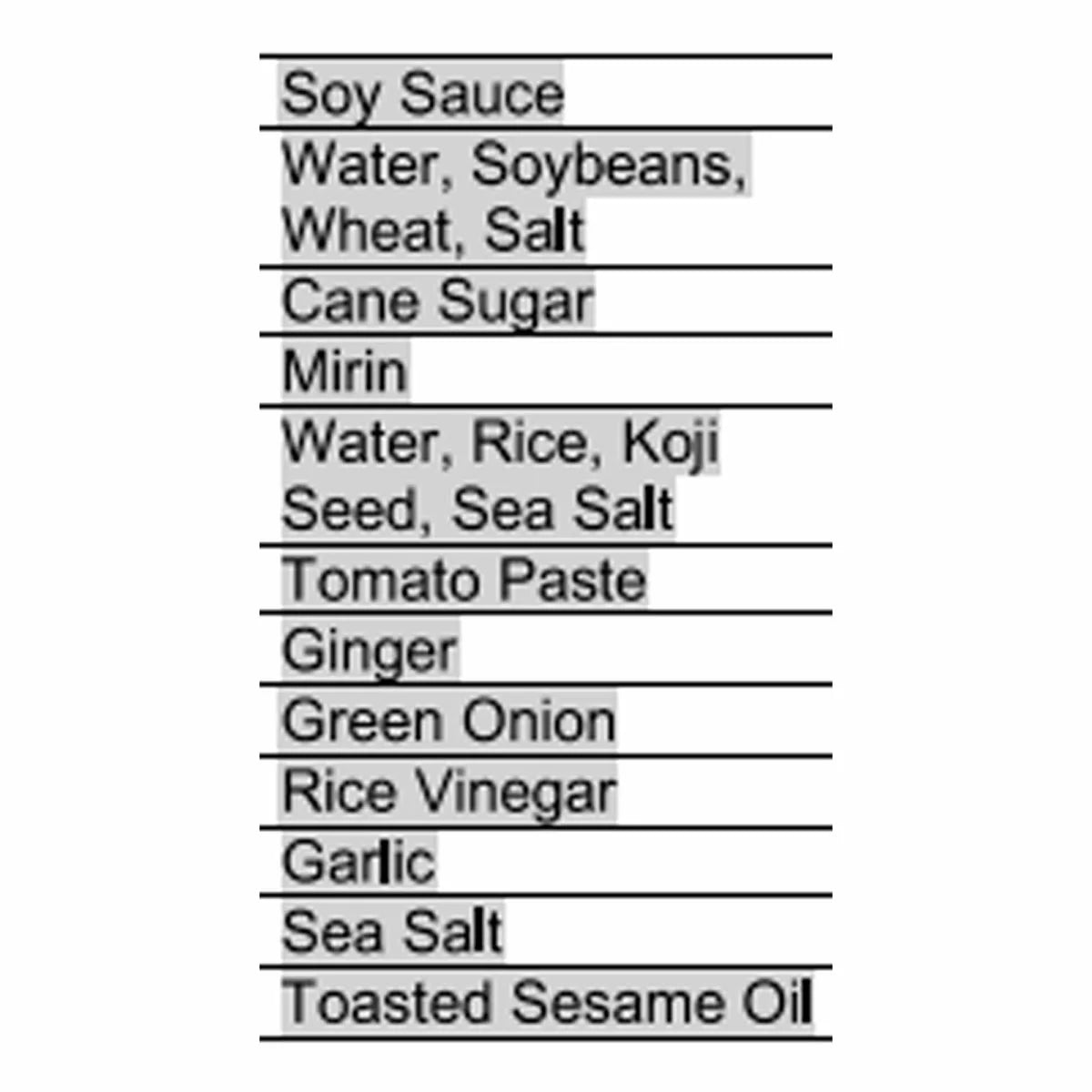 Premium Japanese BBQ sauce with soy mirin garlic
