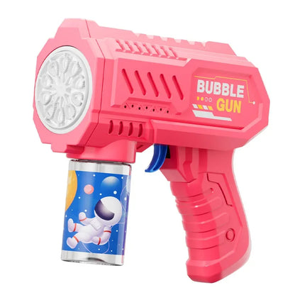 Outdoor soap bubble blaster toy for parties