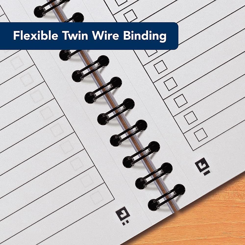 Oxford task planner notebook with ruled pages