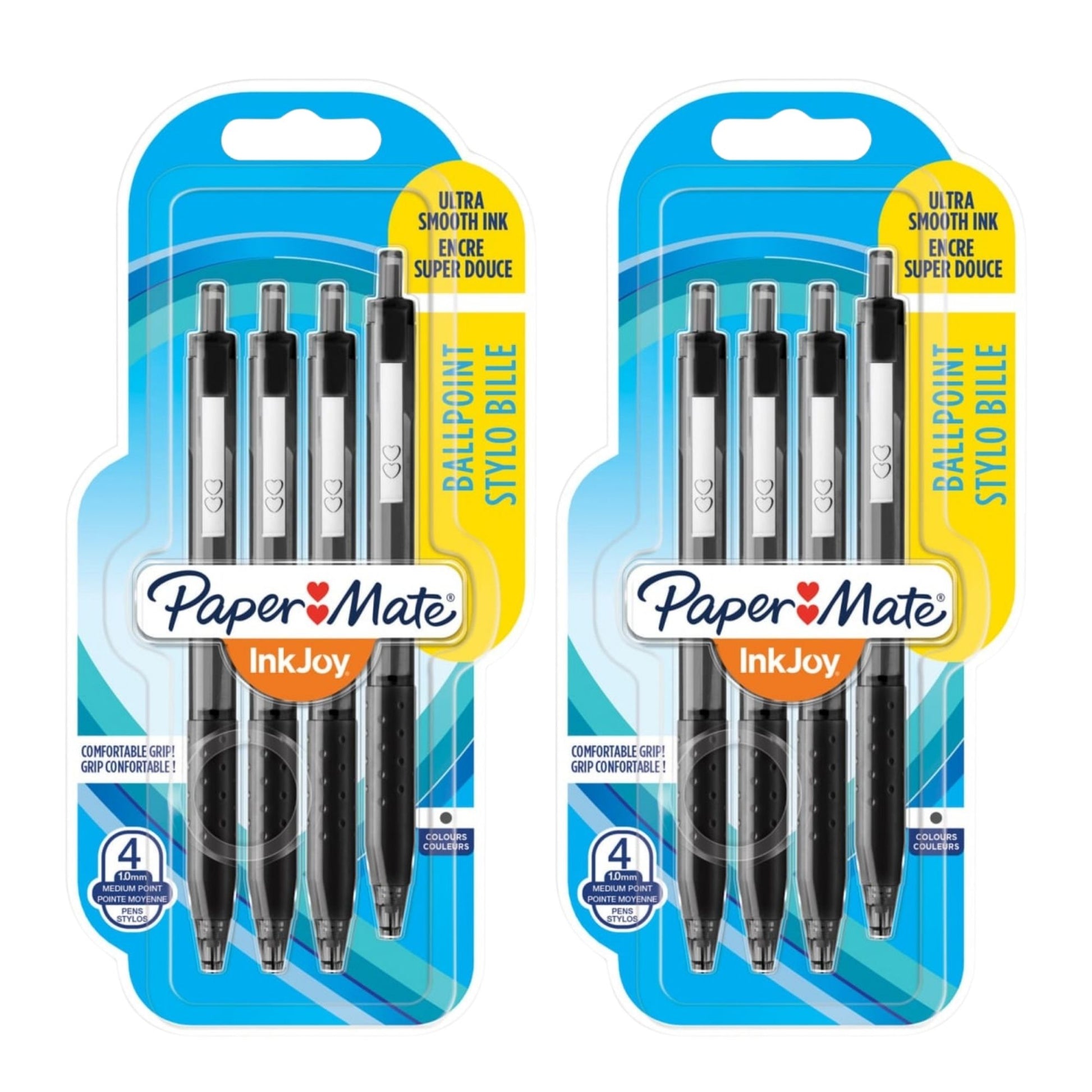 Paper Mate InkJoy Black Ballpoint Pens 8 Pack