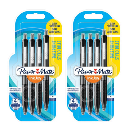 Paper Mate InkJoy Black Ballpoint Pens 8 Pack