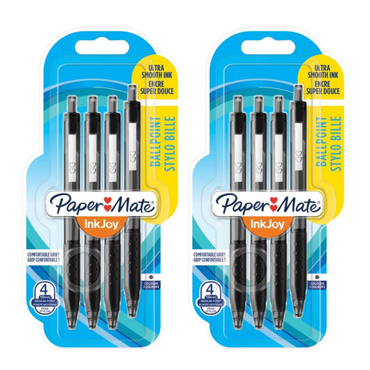 Paper Mate InkJoy Black Ballpoint Pens 8 Pack