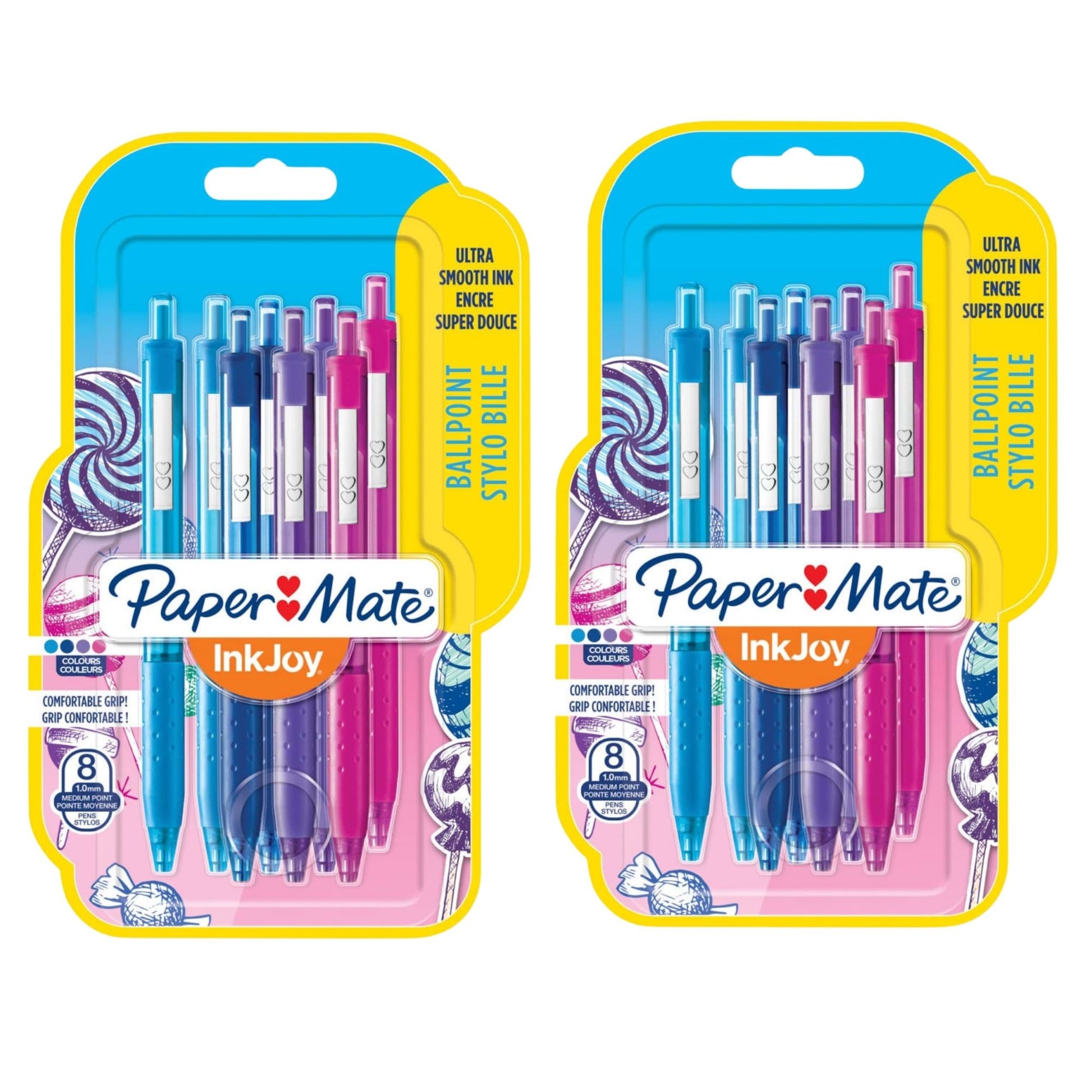 Paper Mate InkJoy Coloured Ballpoint Pens 16 Pack