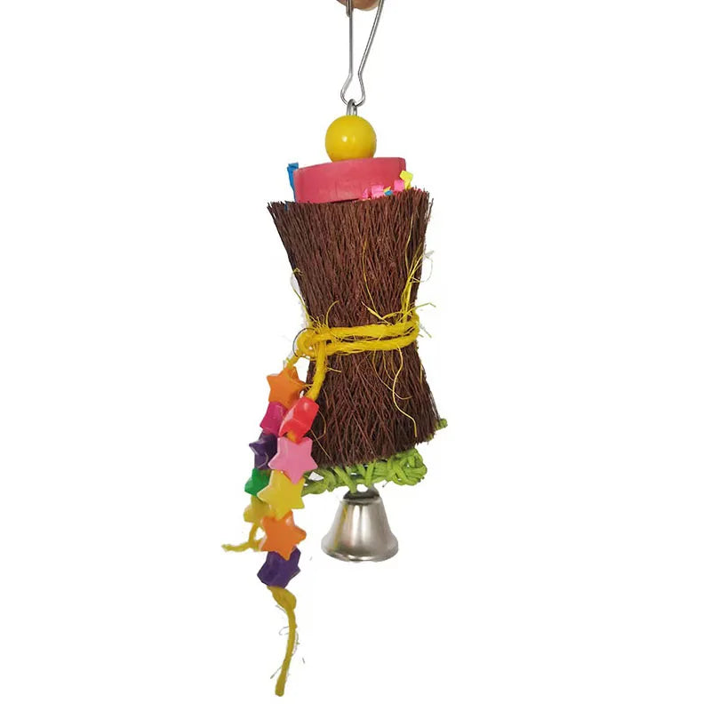 Hanging cage toys for parrots and lovebirds