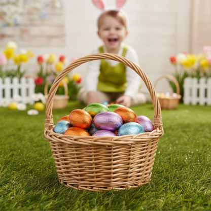 Delicious chocolate eggs for kids’ Easter enjoyment