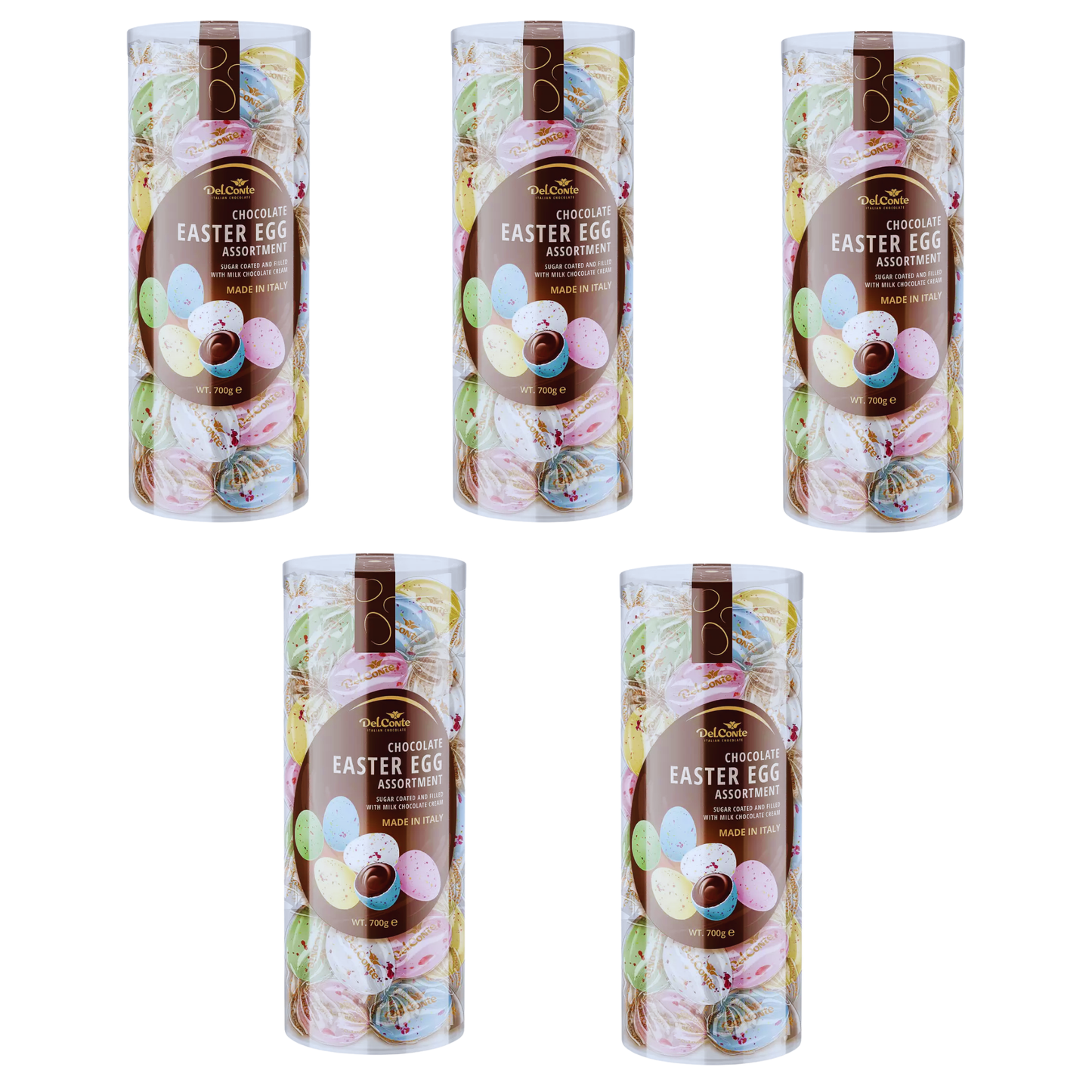 Smooth milk chocolate cream filling in every egg