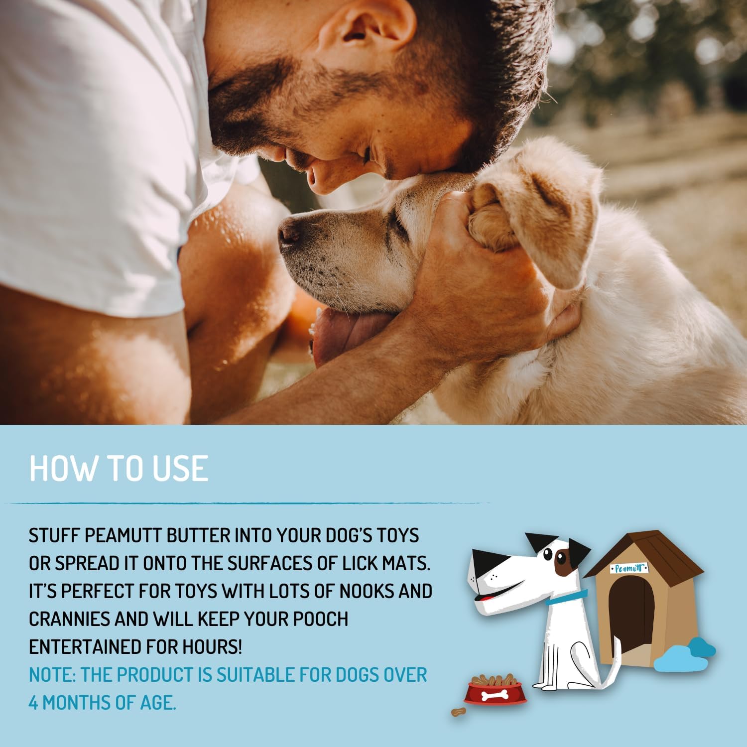 Peanut butter for dogs without sweeteners