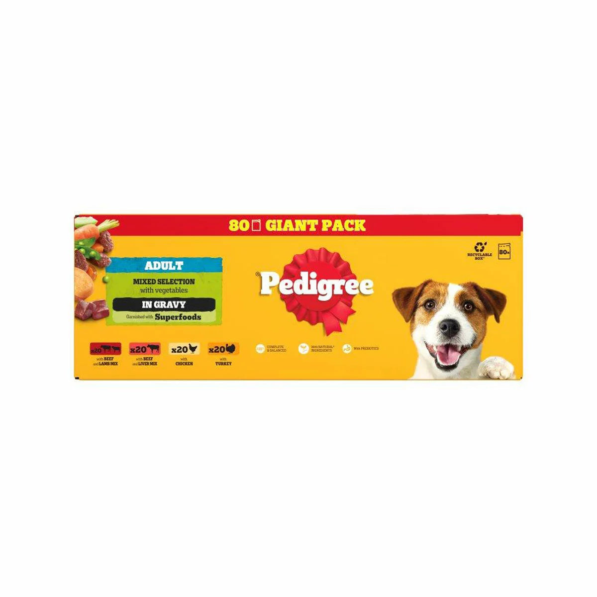 Pedigree complete and balanced dog food multipack