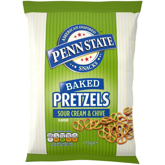 Penn State Sour Cream & Chive Pretzels 175g bag