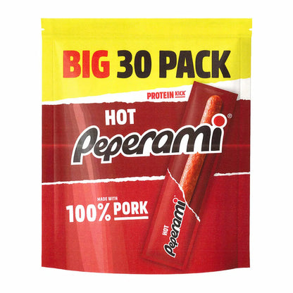 Peperami Hot Spicy Salami Sticks 30 x 20g Multipack