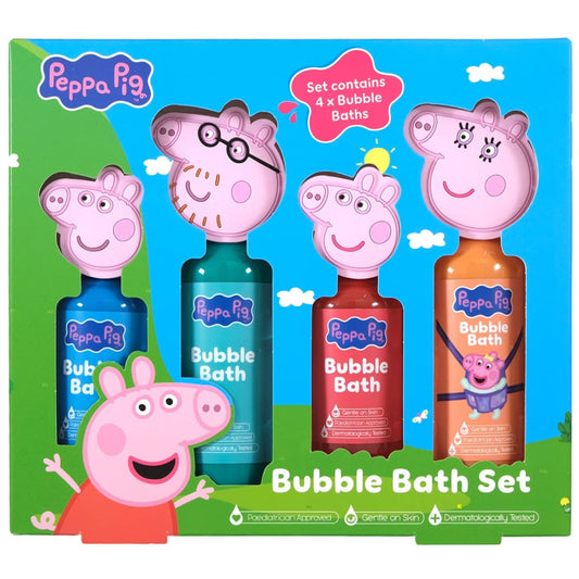 Peppa Pig Bubble Bath Set 4 Pack
