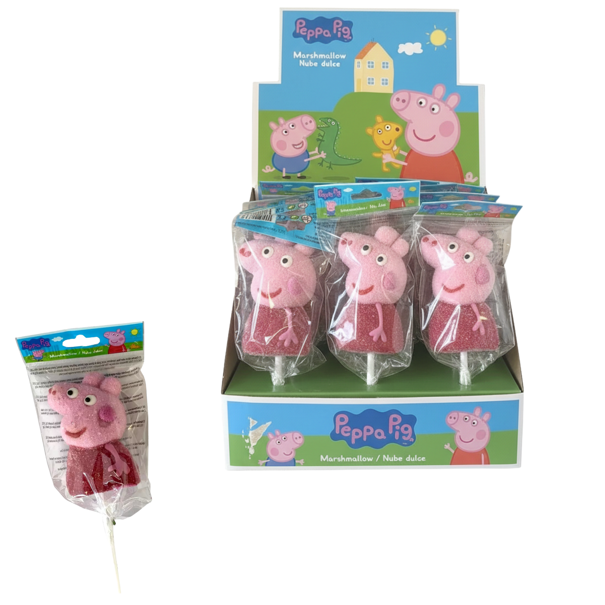 Peppa Pig Marshmallow Lollipop 30g Strawberry Flavour