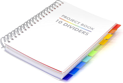 Wirebound B5 project pad with perforated pages