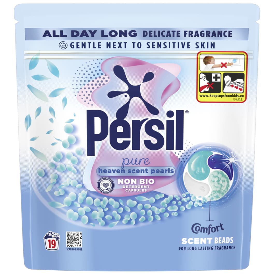 Persil Non-Bio washing pods 19 wash pack with scent beads