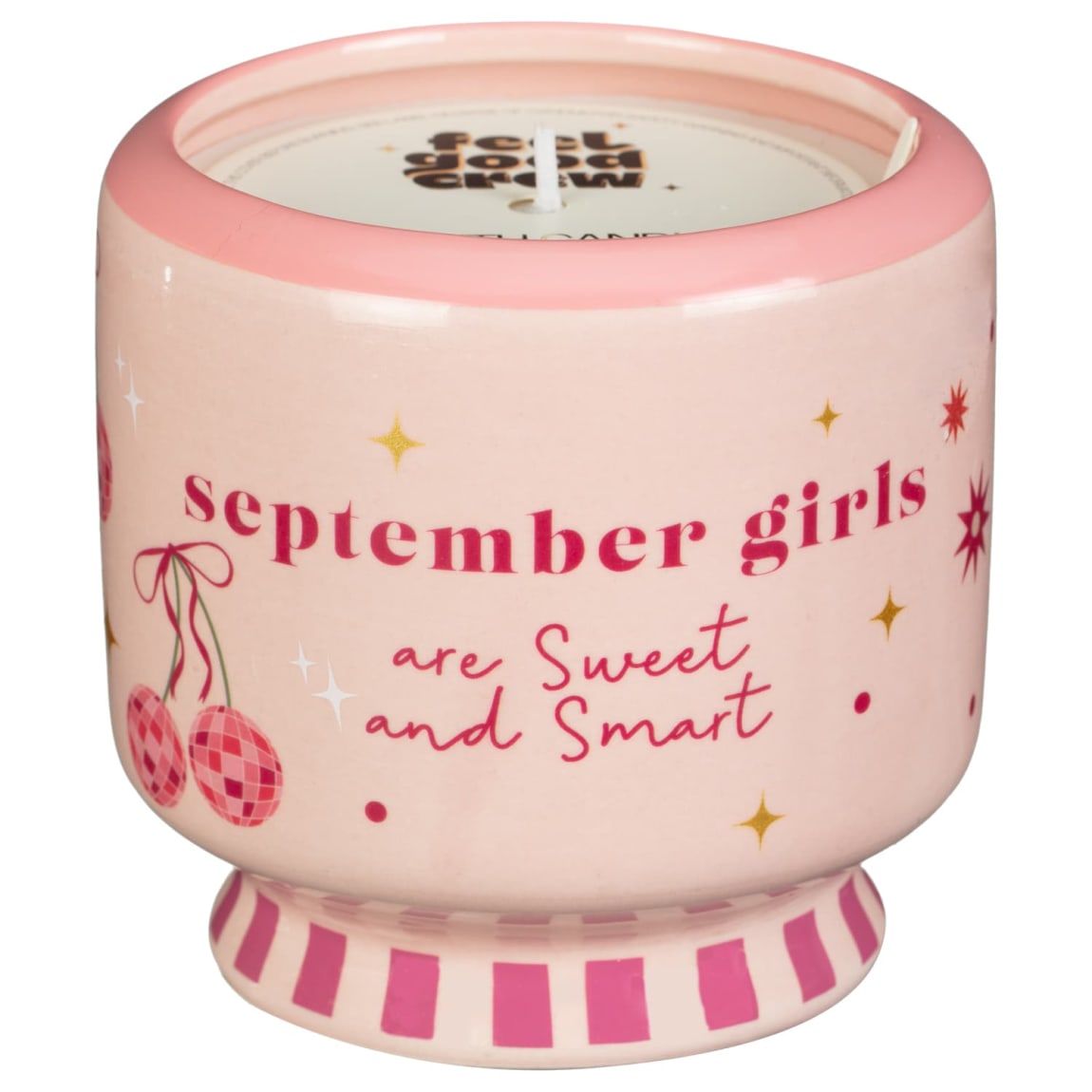 Celestial home decor candles with cosmic design