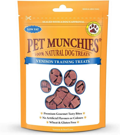 Grain-free venison and beef training treats