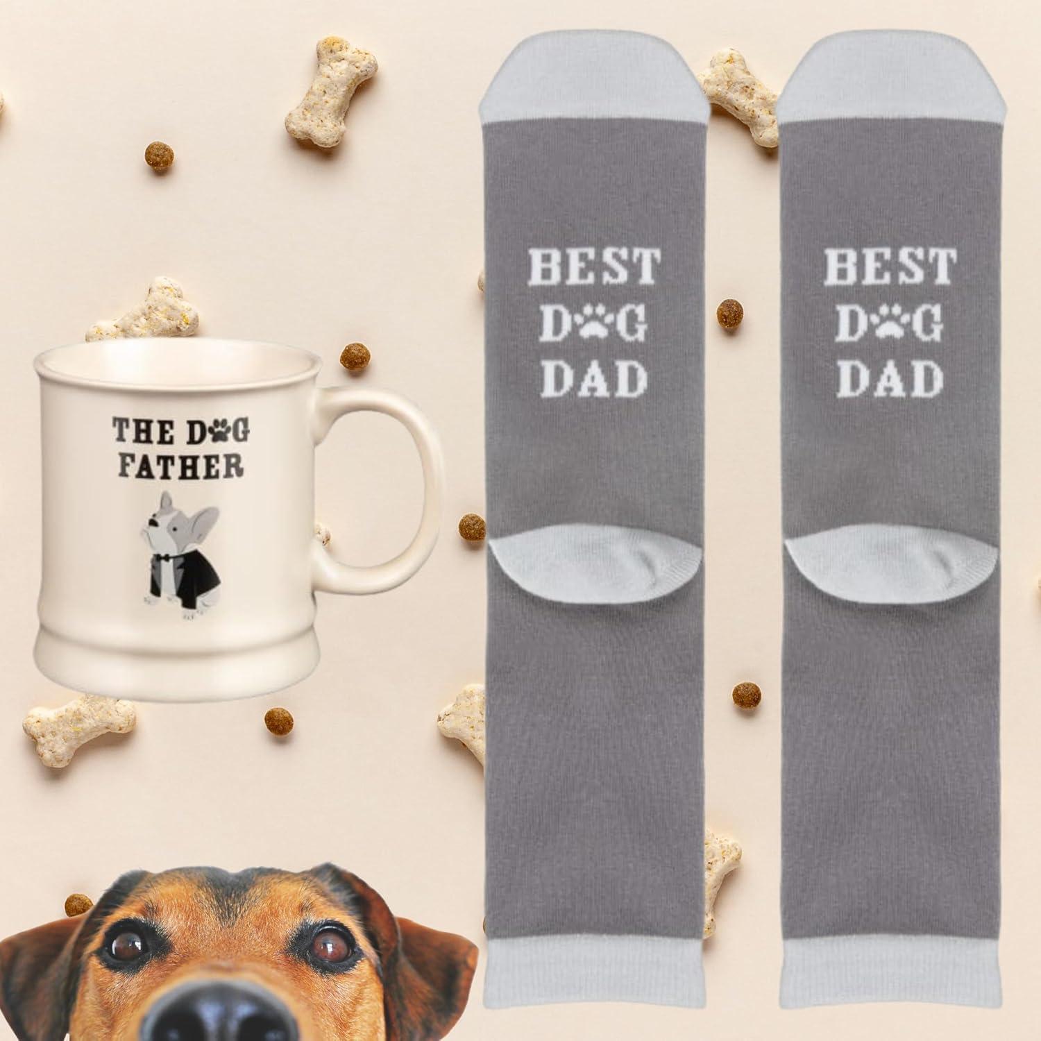 Pet-themed gift set celebrating the best dog dad