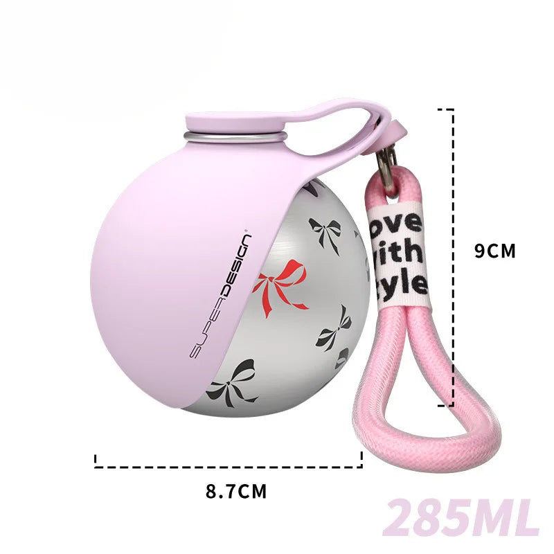 Puppy drinking bottle with easy bowl design