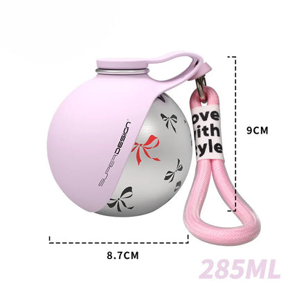 Puppy drinking bottle with easy bowl design