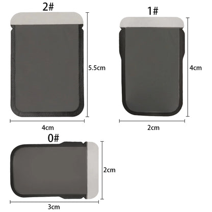 Dental X-ray film cover bag size comparison 0 1 2 dimensions