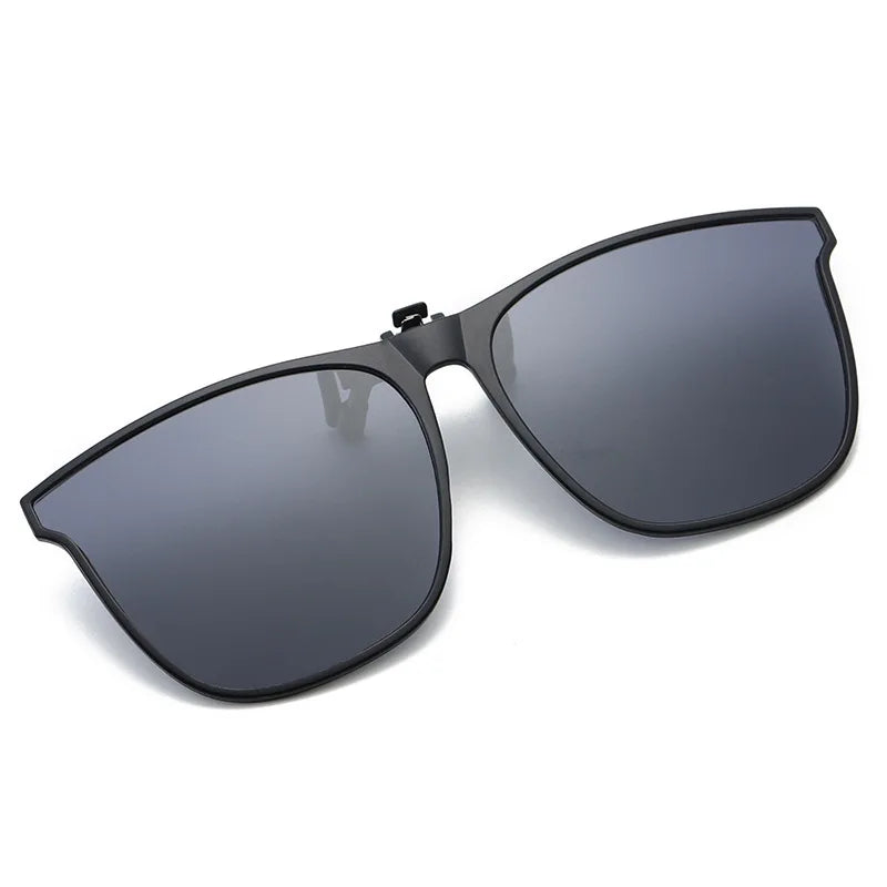 Polarized round clip on glasses mirror lens unisex vintage
