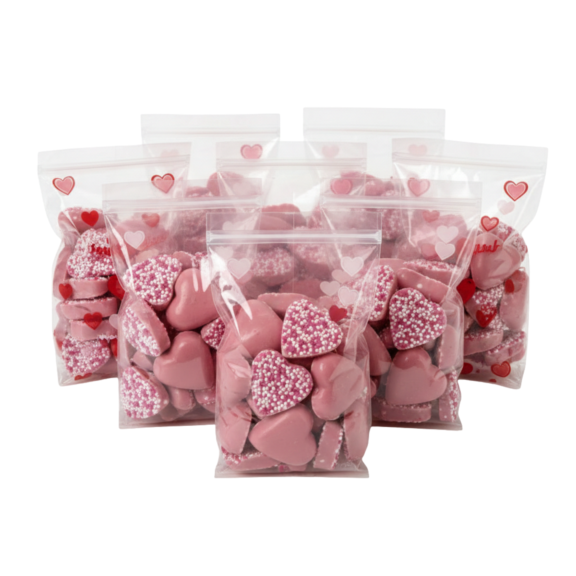 Fun and playful candy hearts for parties
