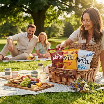 Bulk box of Kettle crisps