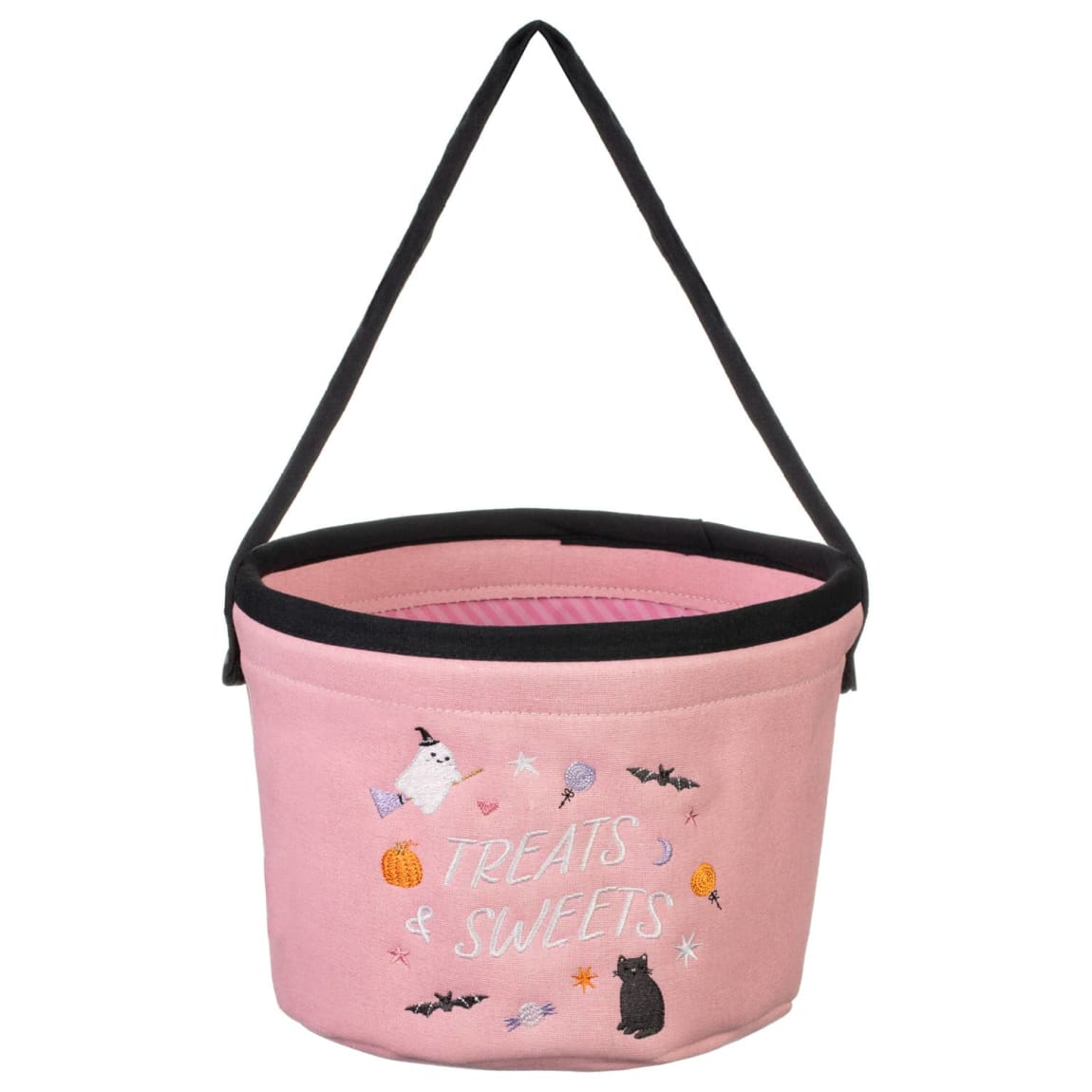 Spooky trick or treat basket for collecting sweets