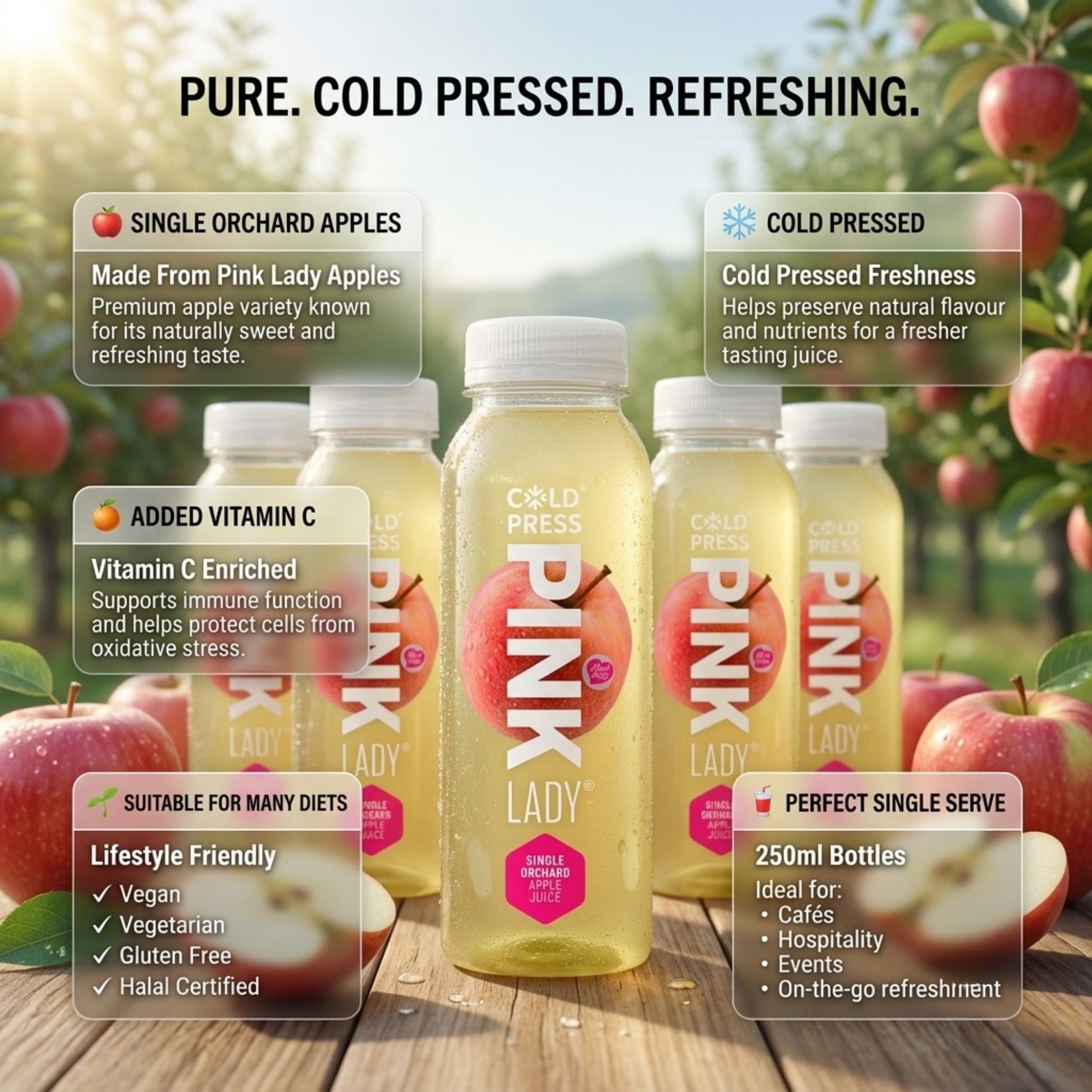Vegan friendly apple juice multipack for everyday use