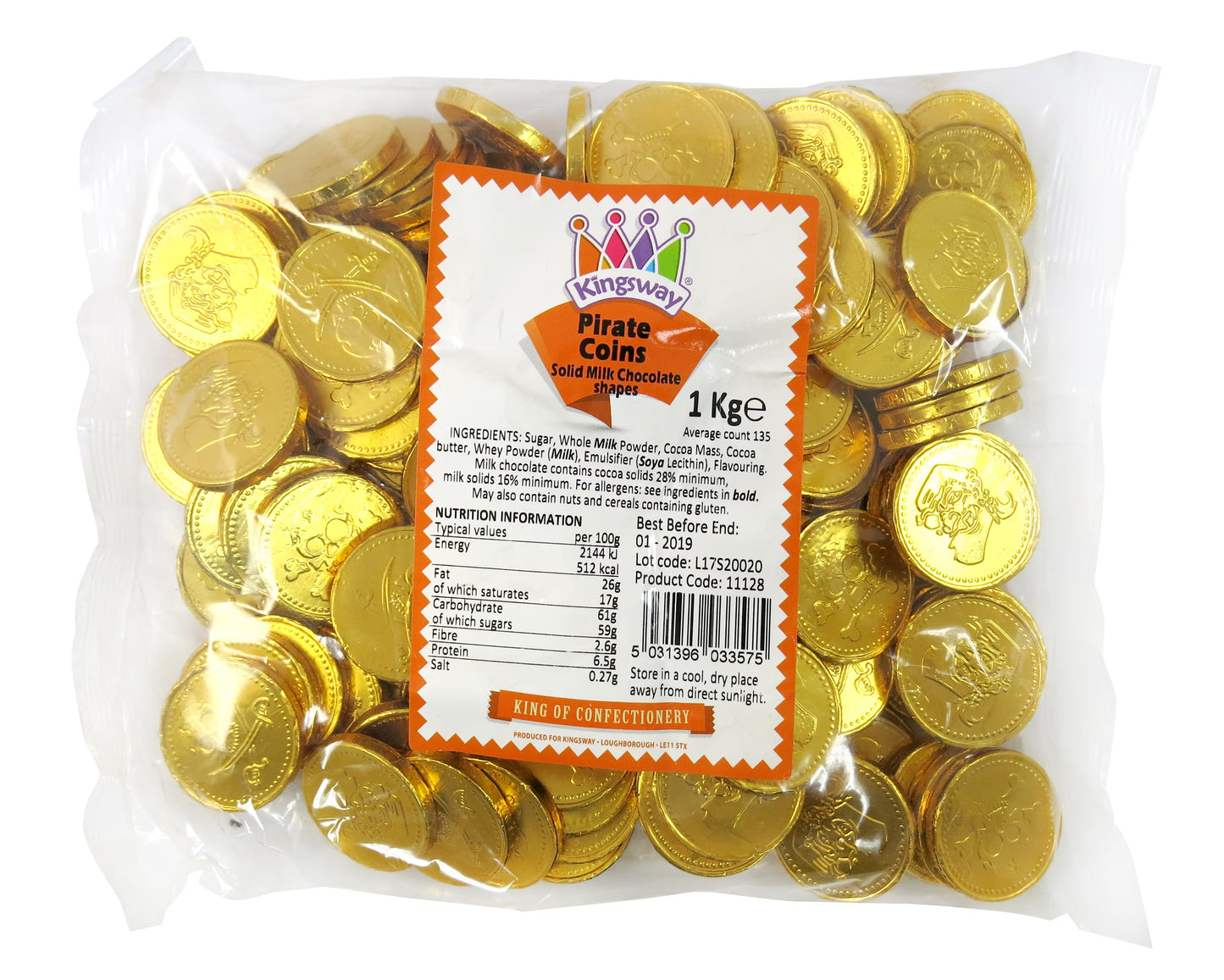 Approx 135 smooth milk chocolate coins