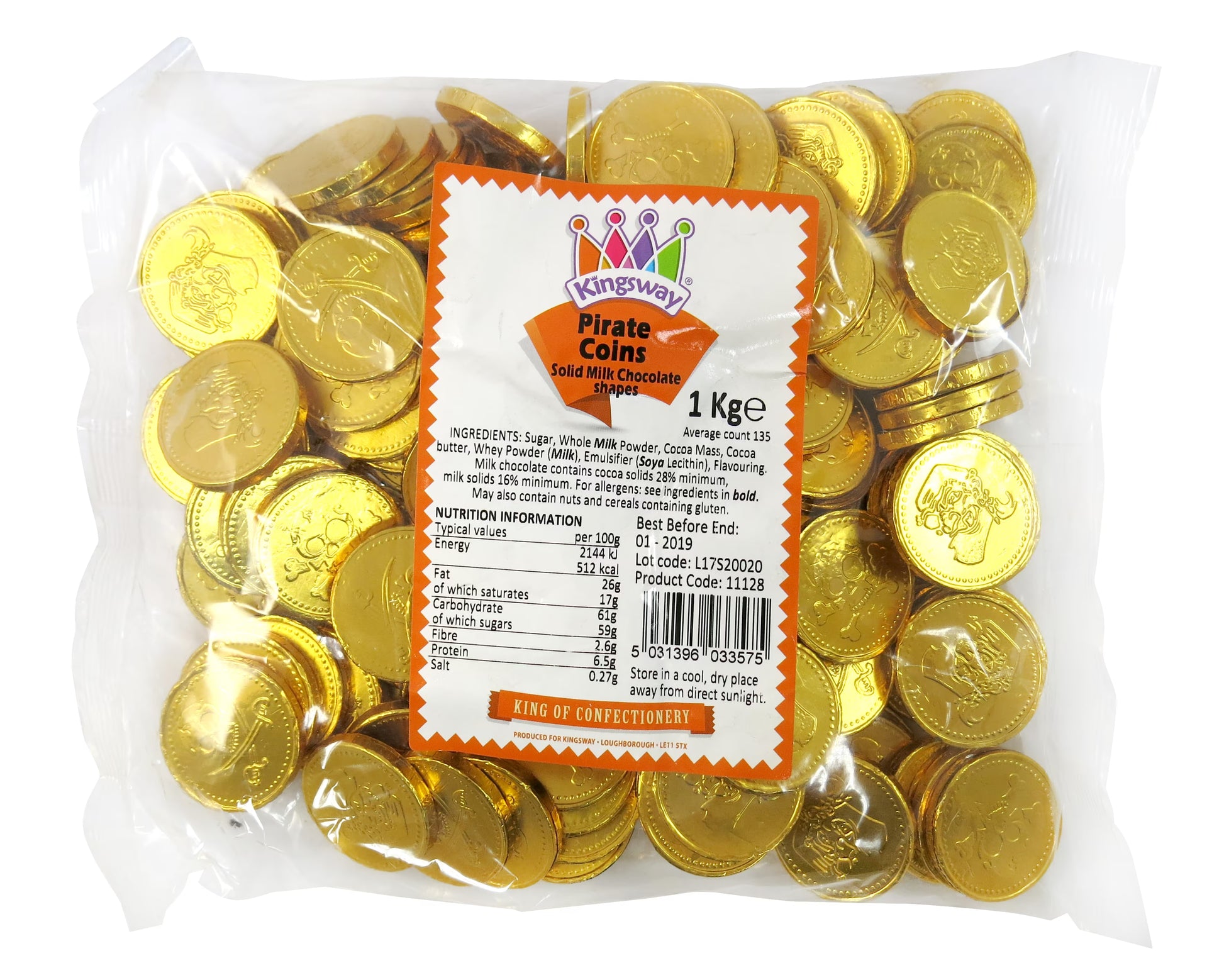Approx 135 smooth milk chocolate coins