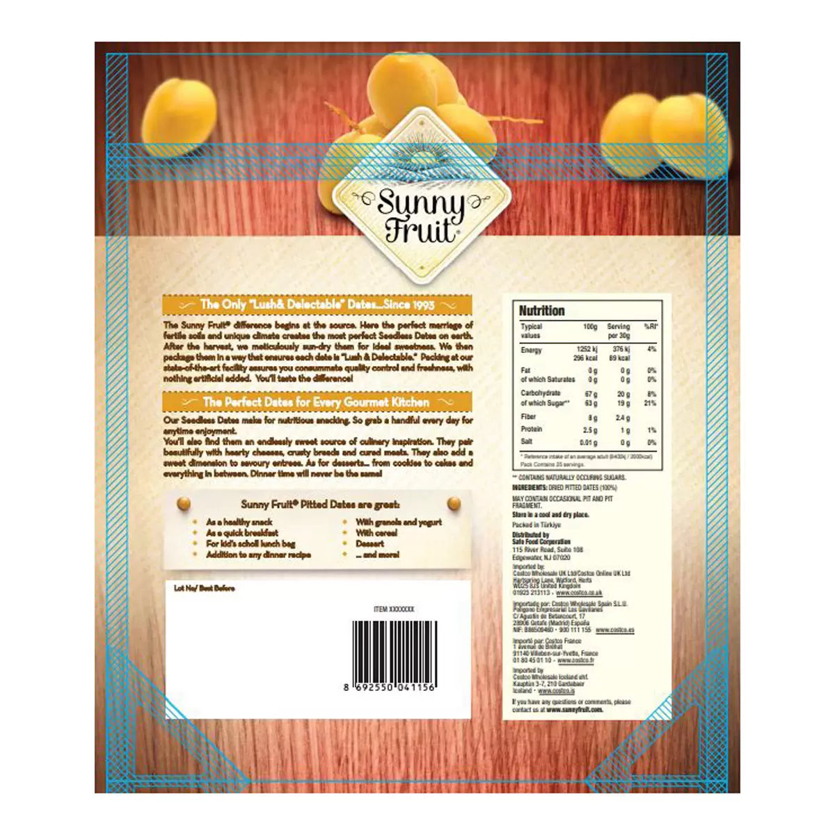 Gluten free dried dates