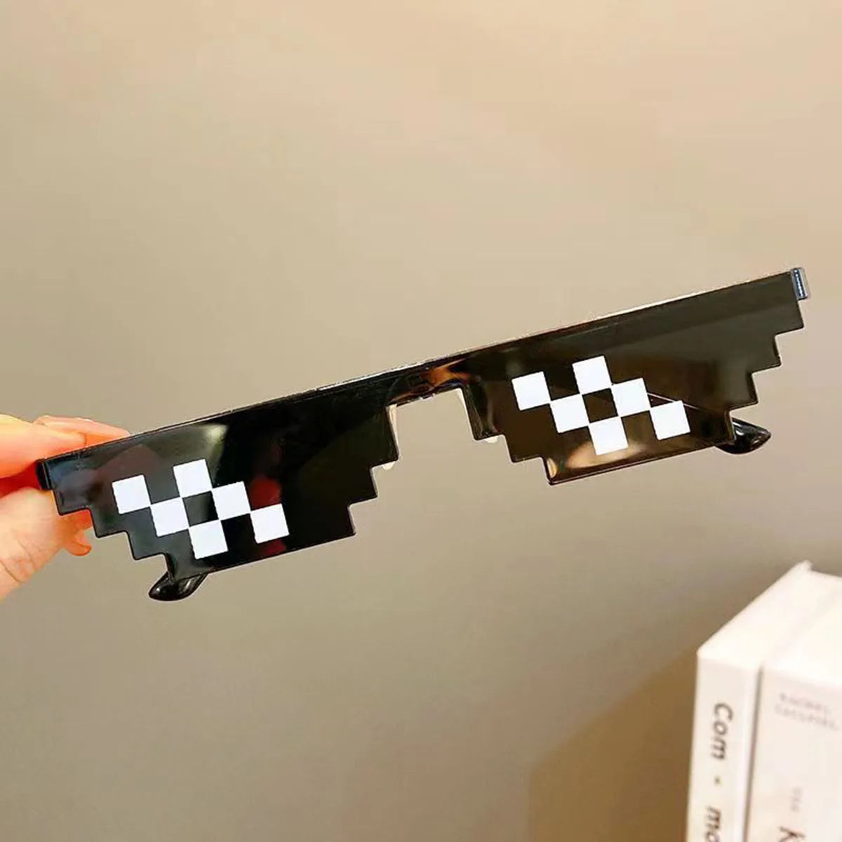 Pixel costume glasses for parties and events