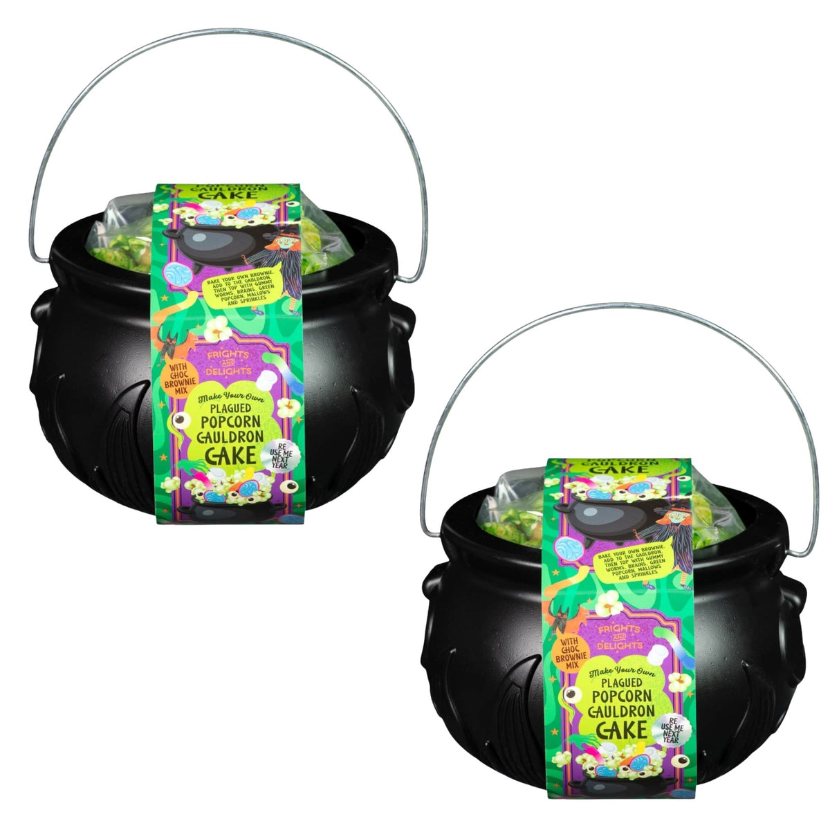 Plagued Popcorn Cauldron Cake Kit 210g Pack of 2