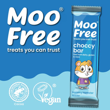 Moo Free original and white chocolate mini bars