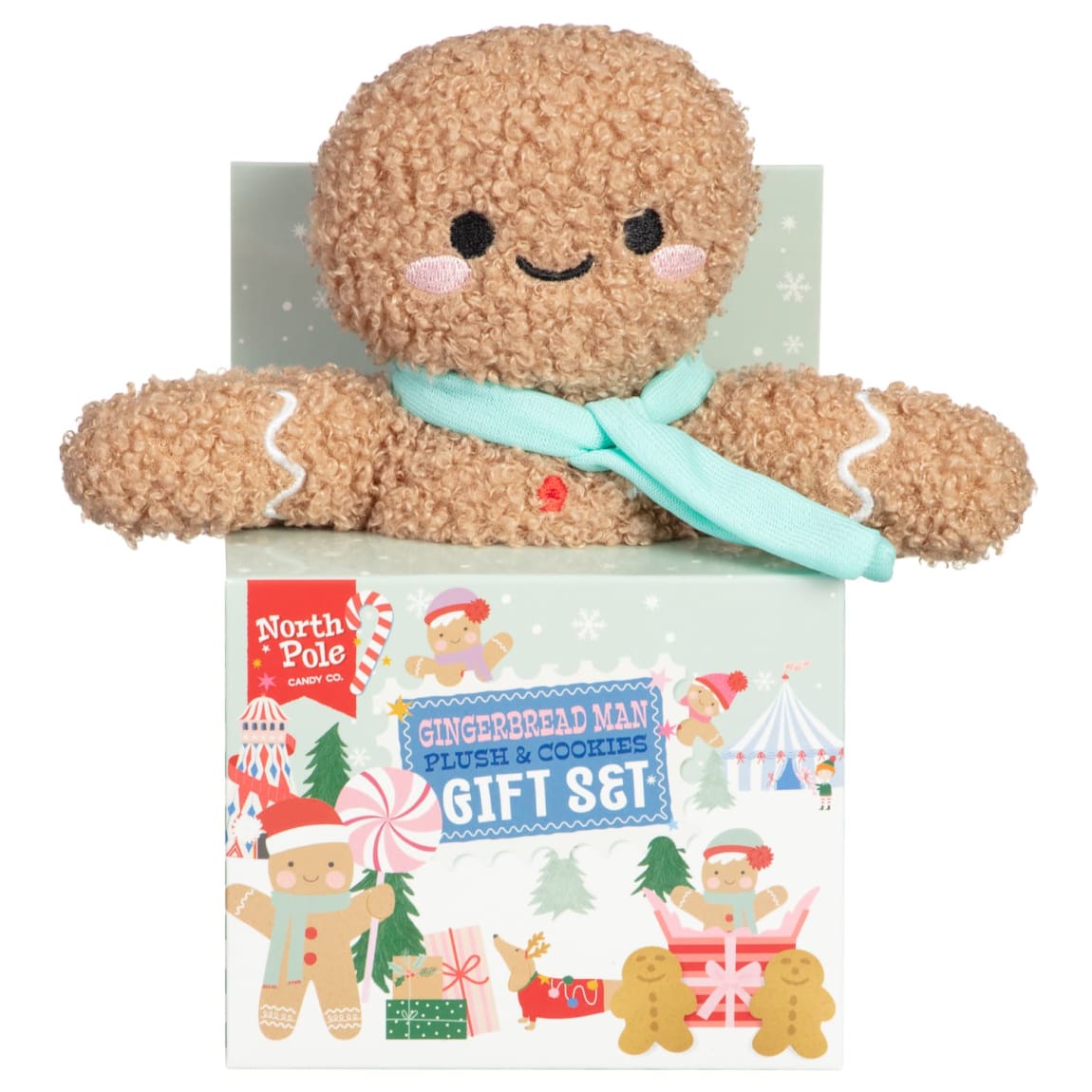 Gingerbread Man plush with Christmas cookie holiday gift