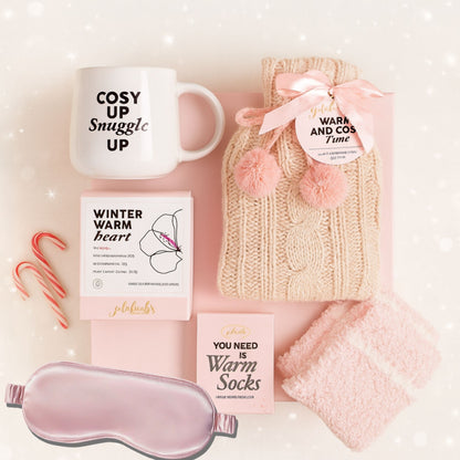 Plush teddy companion with hot water bottle gift set
