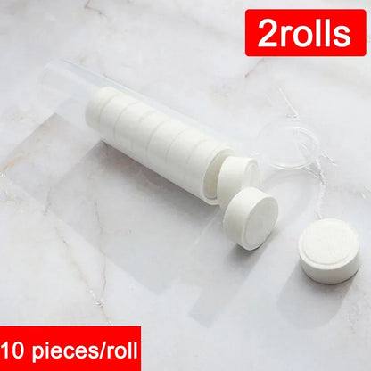 Space saving compressed face towels