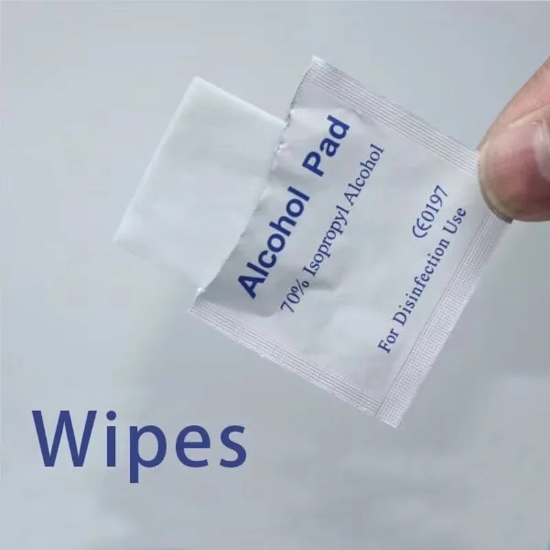 Compact alcohol prep wipes for on-the-go use