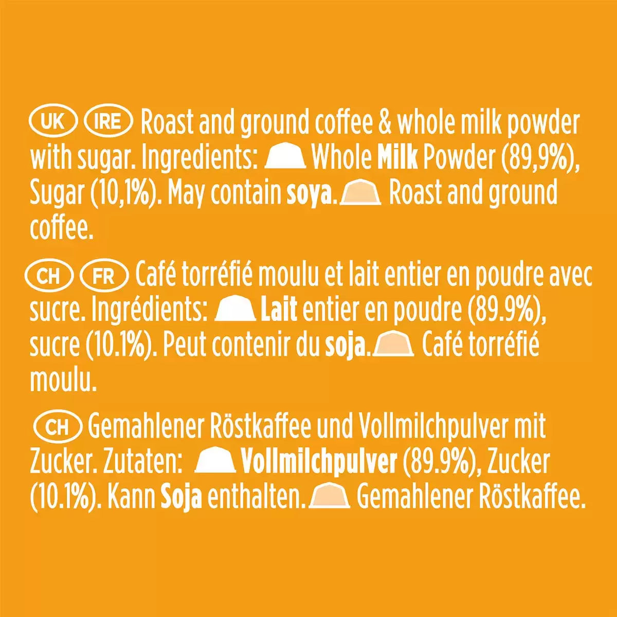 layered coffee pods latte macchiato pack