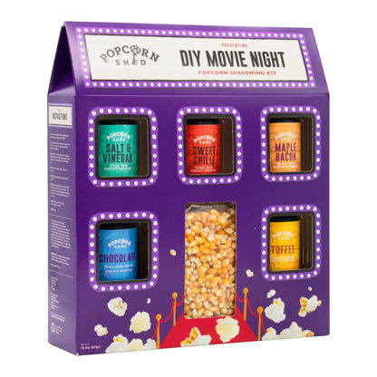 DIY popcorn seasoning kit with 5 flavours